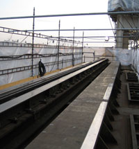 In-situ Machining Of Cantilever Transfer Beams